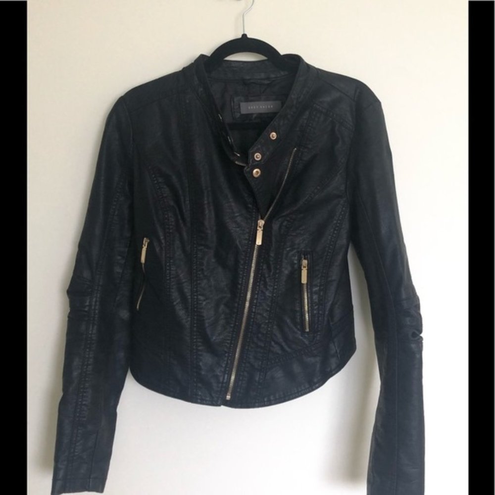 Faux leather jacket